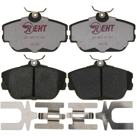 R/M Brakes BRAKE PADS OEM OE Replacement Hybrid Technology Includes Mounting Hardware EHT598H